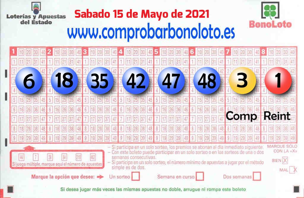Bonoloto Comprobar del 2021-05-15