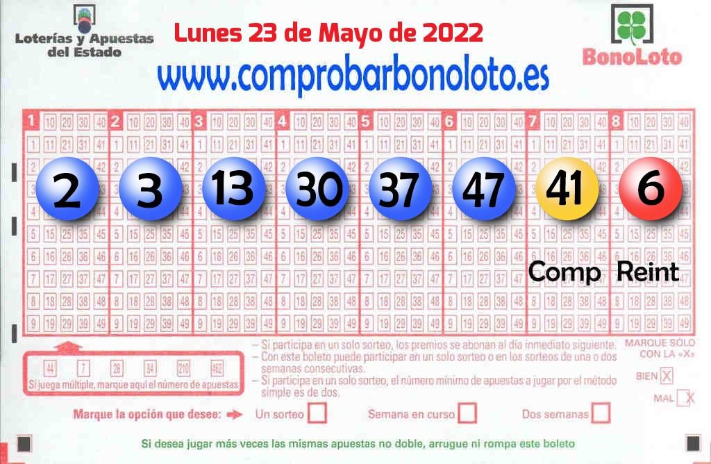 Bonoloto Comprobar del 2022-05-23