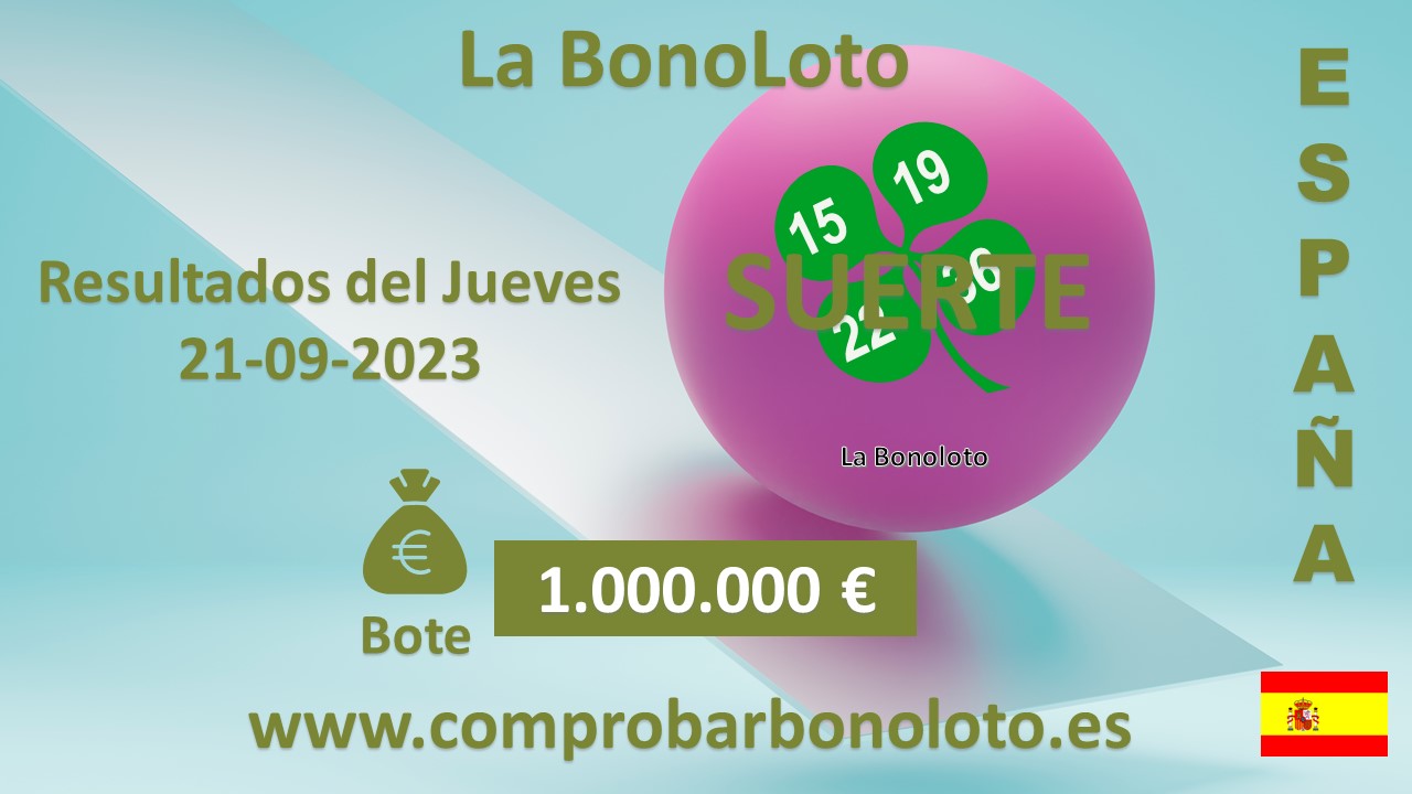 Resultados de los sorteos de la bonoloto de los Jueves